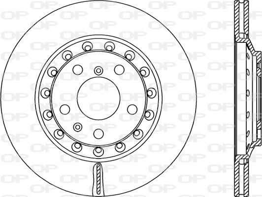 OPEN PARTS Тормозной диск BDR2349.20